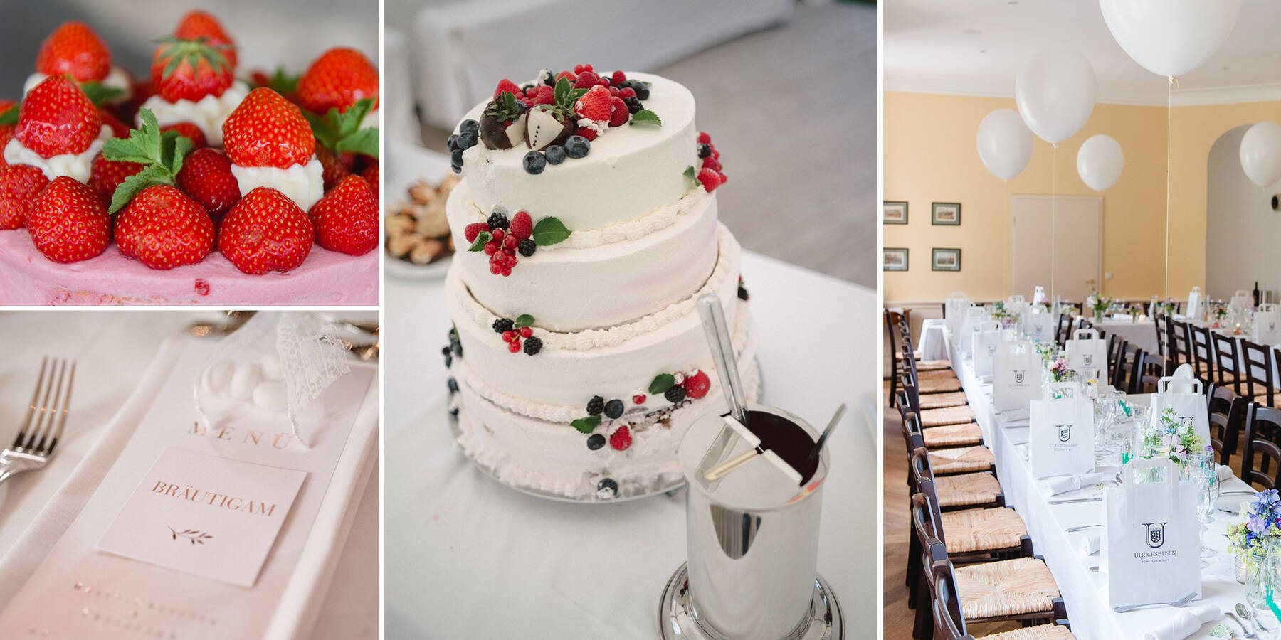 Hochzeitsessen auf Schloss und Gut Ulrichshusen